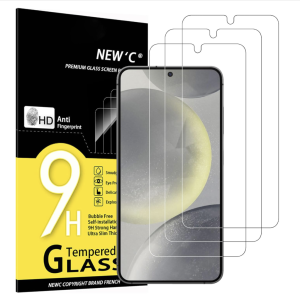 Lot de 3, Verre Trempé pour Samsung Galaxy S25, Film en Protection écran efficace contre les Rayures